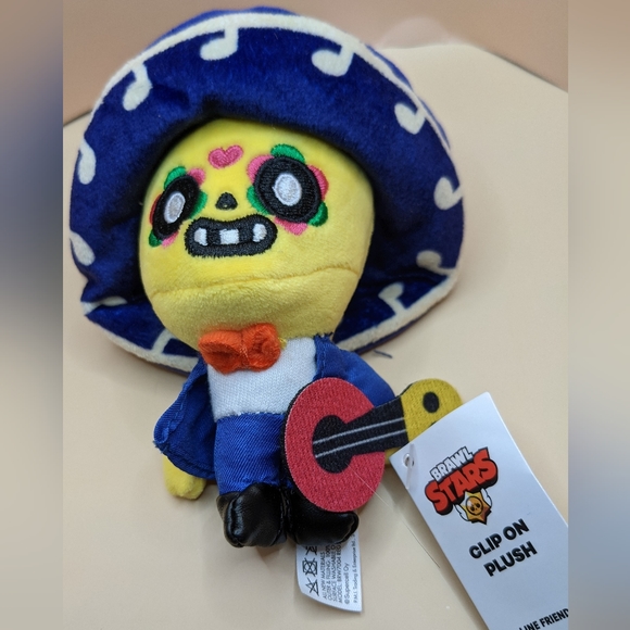 Trio of BRAWL STARS Clip on Plush keychain, backpack, or purse charms - Picture 2 of 6